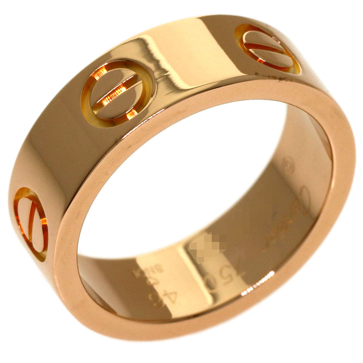 CARTIER love ring #46 Ring K18 Pink Gold Ladies [Used]