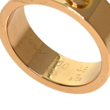 CARTIER love ring #46 Ring K18 Pink Gold Ladies [Used]