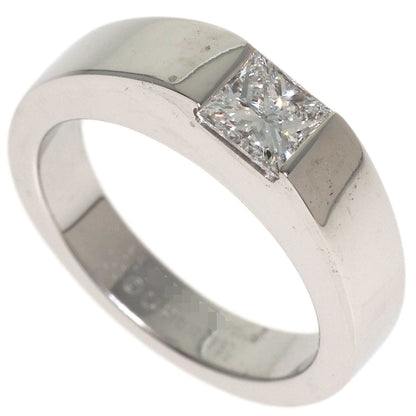 CARTIER Tank ring Diamond # 47 Ring K18 White Gold Ladies [Used]