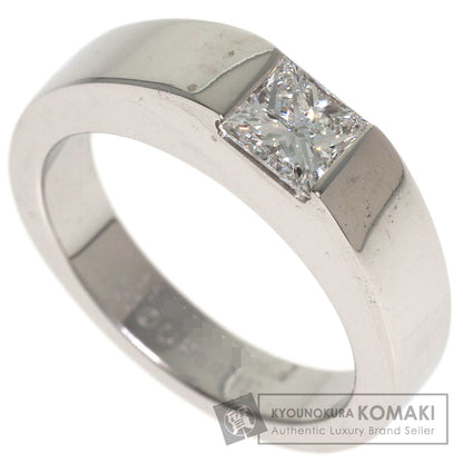 CARTIER Tank ring Diamond # 47 Ring K18 White Gold Ladies [Used]