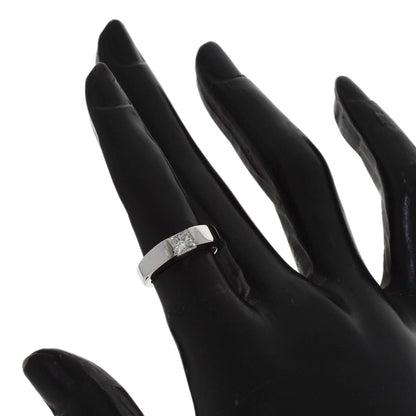 CARTIER Tank ring Diamond # 47 Ring K18 White Gold Ladies [Used]