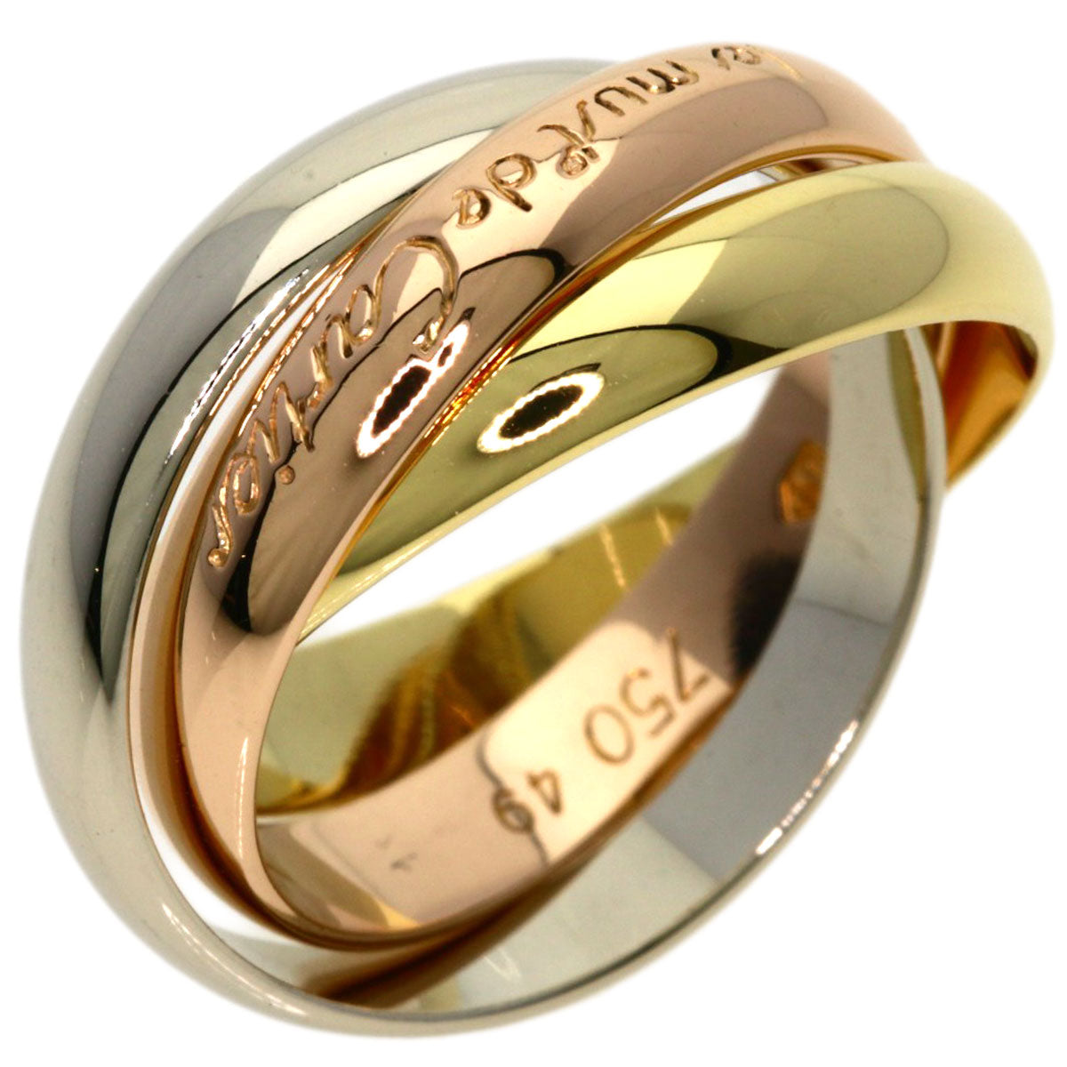 CARTIER Trinity #49 Ring K18 Yellow Gold K18 White GoldLadies [Used]