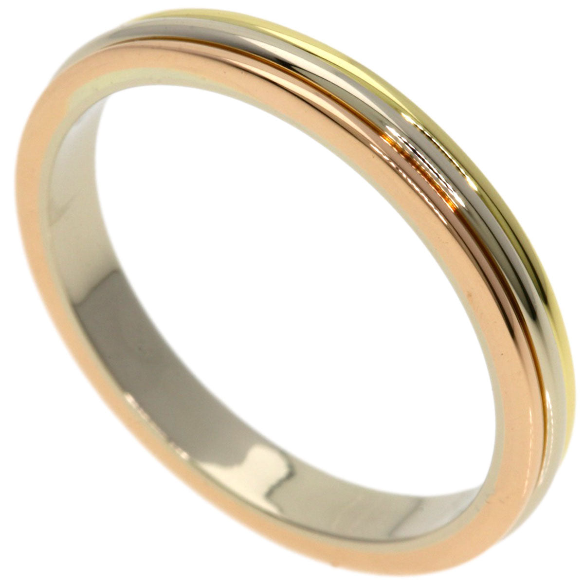 CARTIER Three colors # 58 Ring K18 Yellow Gold 18K Pink GoldLadies [Used]