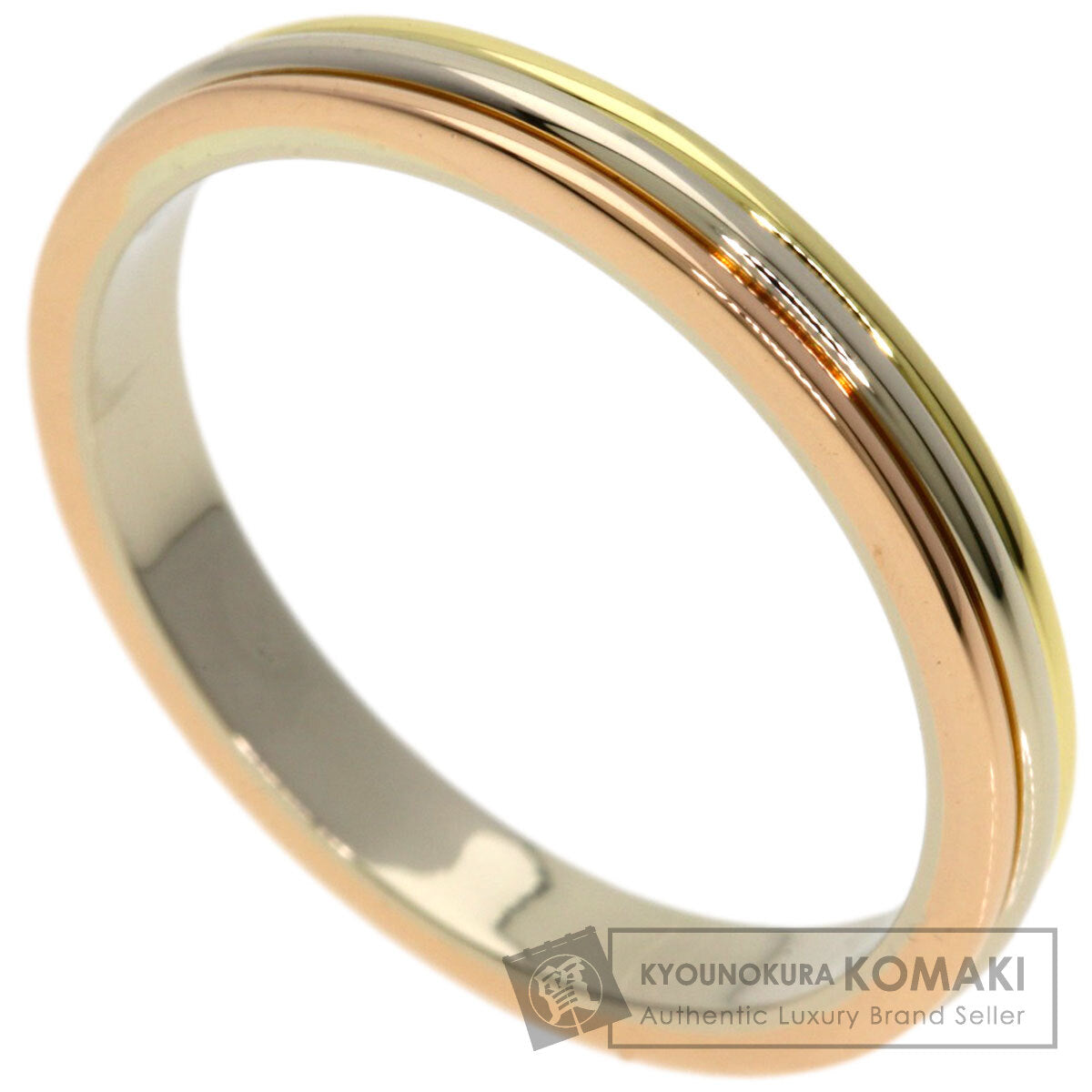 CARTIER Three colors # 58 Ring K18 Yellow Gold 18K Pink GoldLadies [Used]
