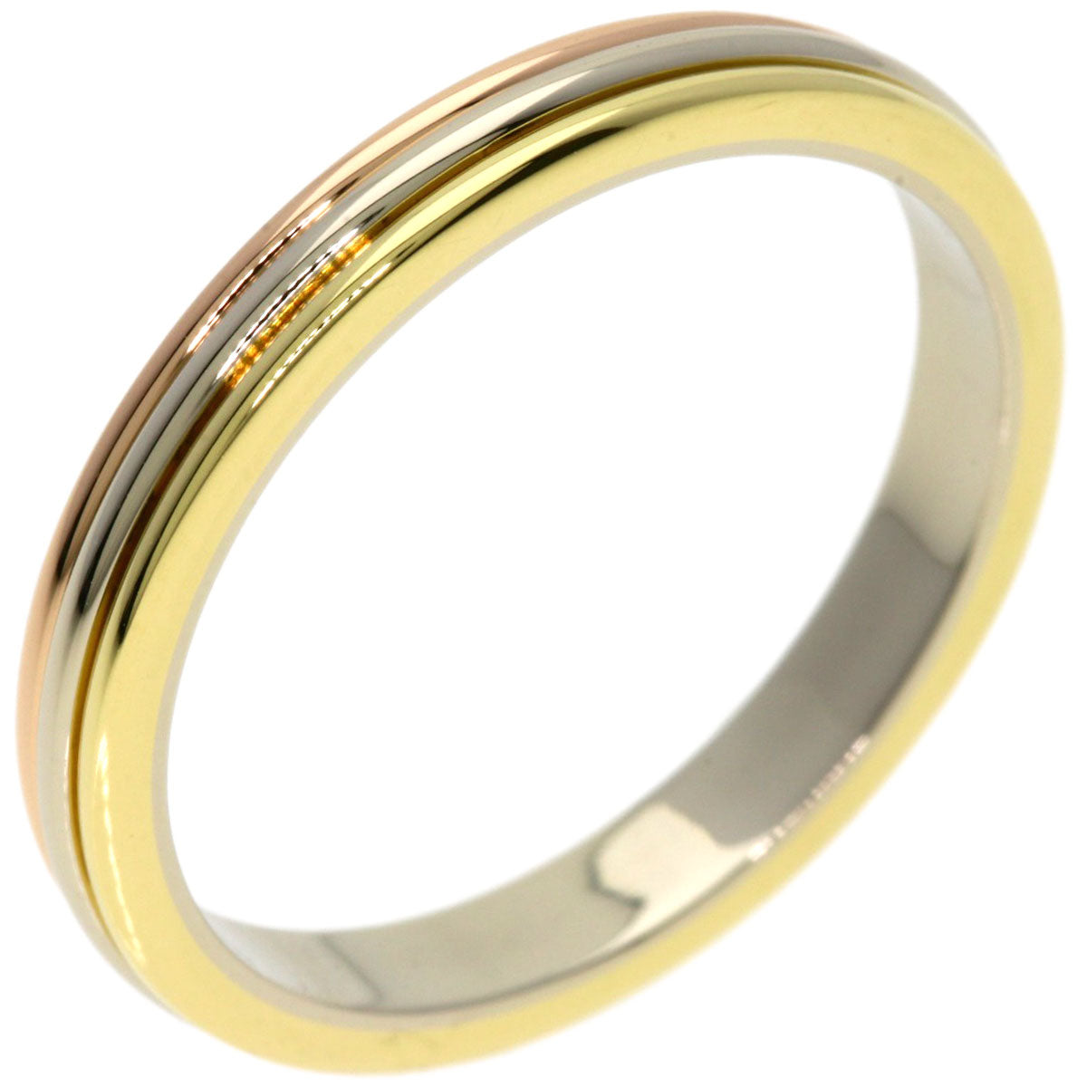CARTIER Three colors # 58 Ring K18 Yellow Gold 18K Pink GoldLadies [Used]