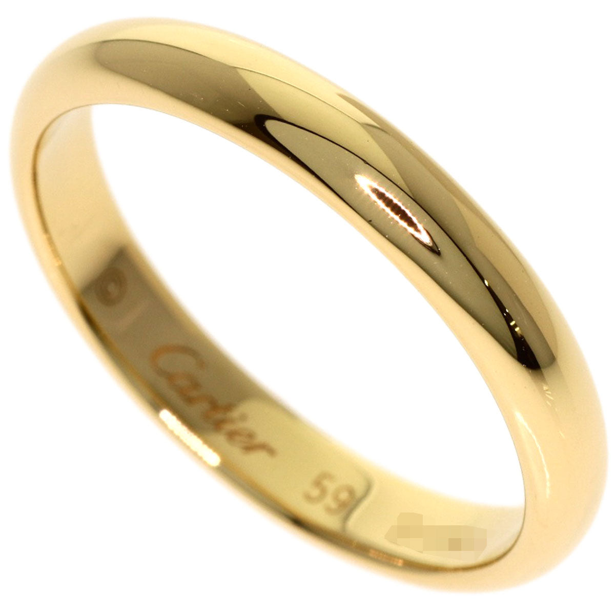 CARTIER Wedding # 59 Ring K18 Yellow Gold Ladies [Used]
