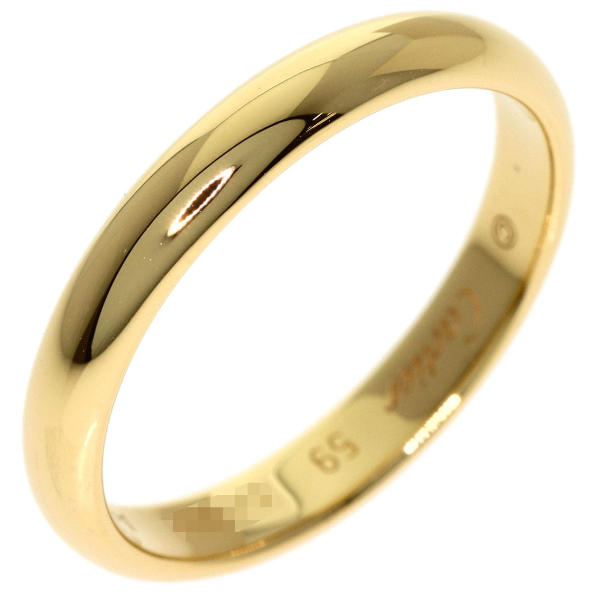 CARTIER Wedding # 59 Ring K18 Yellow Gold Ladies [Used]