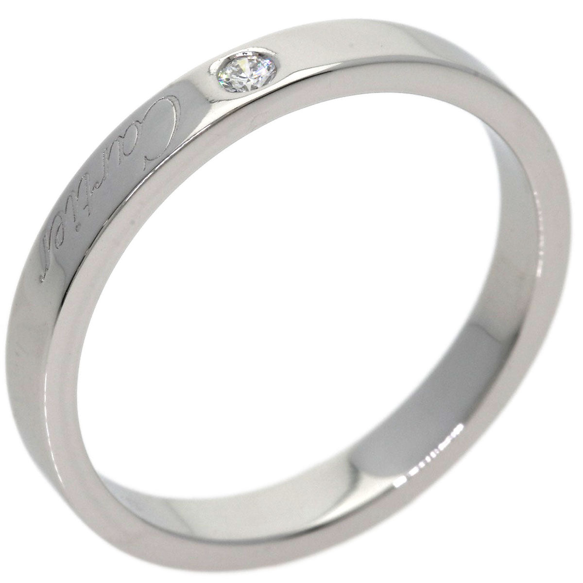 CARTIER C de Cartier 1P Diamond #57 Ring Platinum PT950 Ladies [Used]