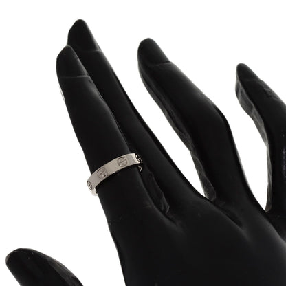 CARTIER mini love ring #46 Ring K18 White Gold Ladies [Used]