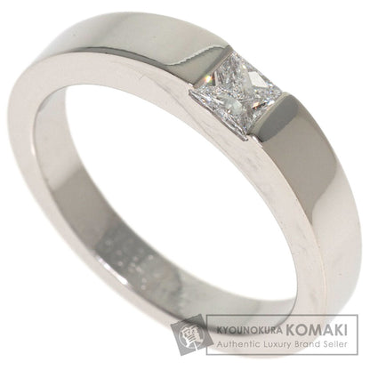 CARTIER Tank ring Diamond # 51 Ring K18 White Gold Ladies [Used]