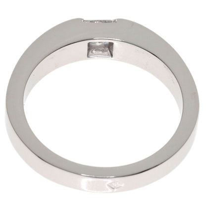 CARTIER Tank ring Diamond # 51 Ring K18 White Gold Ladies [Used]