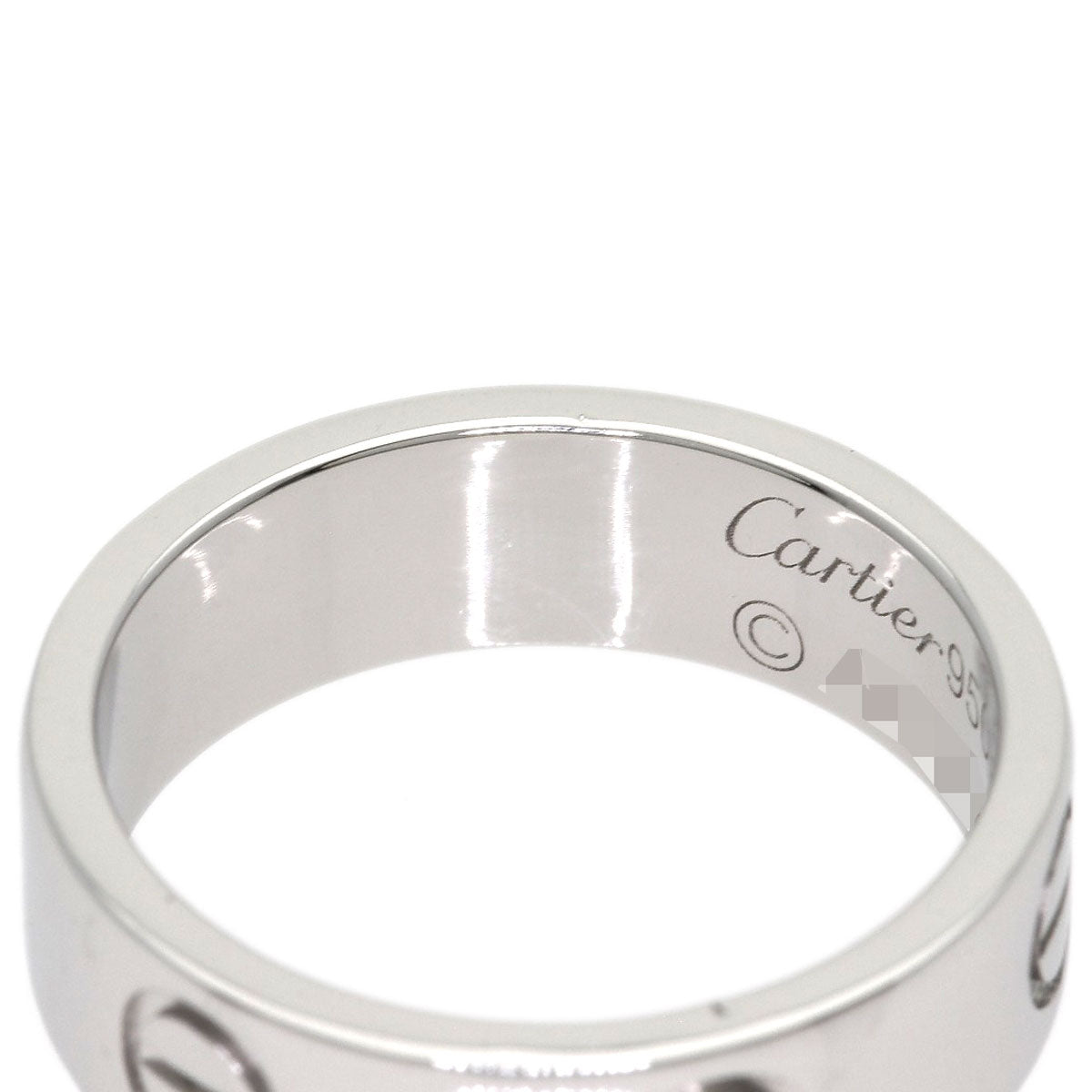 CARTIER love ring #50 Ring Platinum PT950 Ladies [Used]