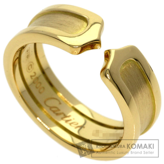 CARTIER C2 Ring SM #53 Ring K18 Yellow Gold Ladies [Used]