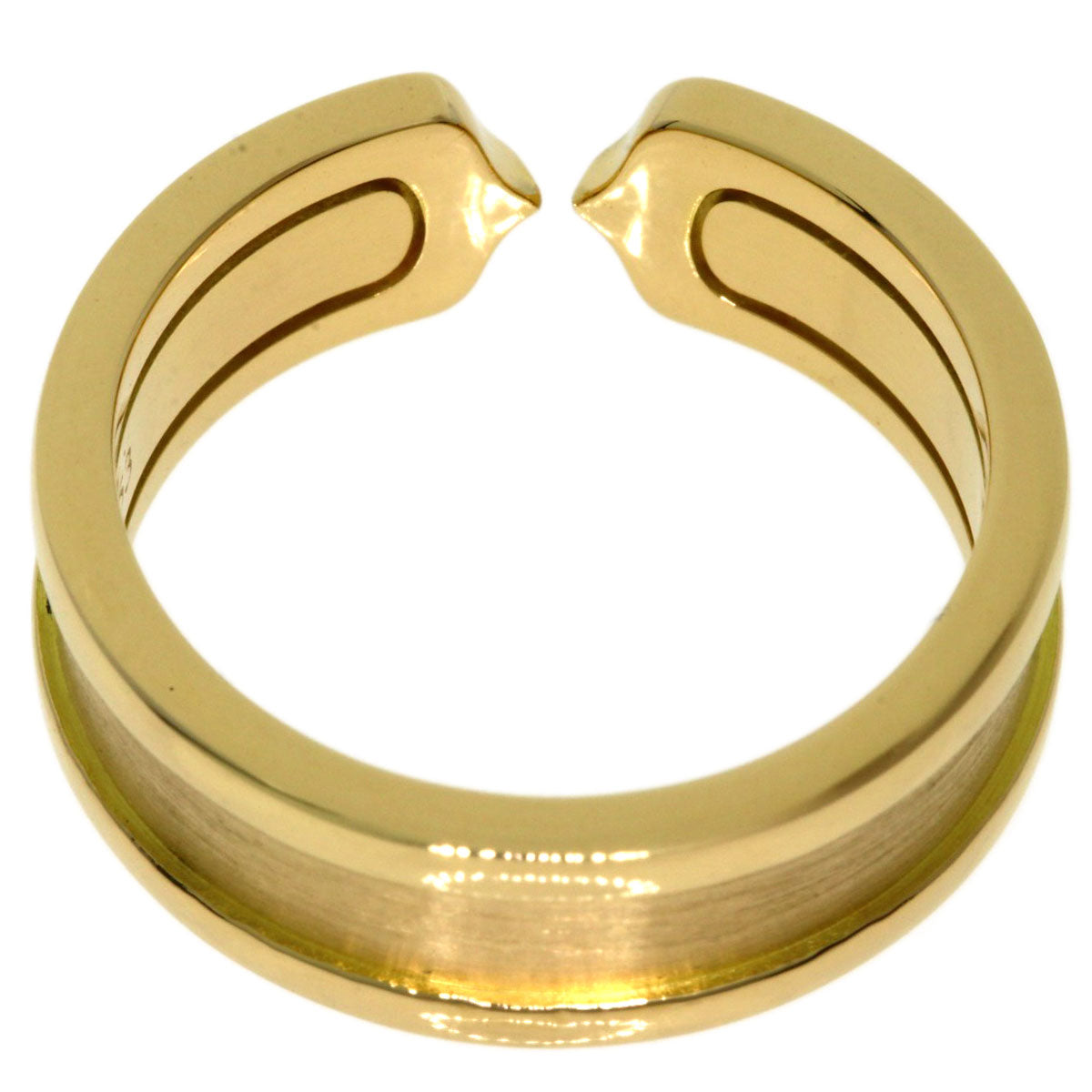 CARTIER C2 Ring SM #53 Ring K18 Yellow Gold Ladies [Used]