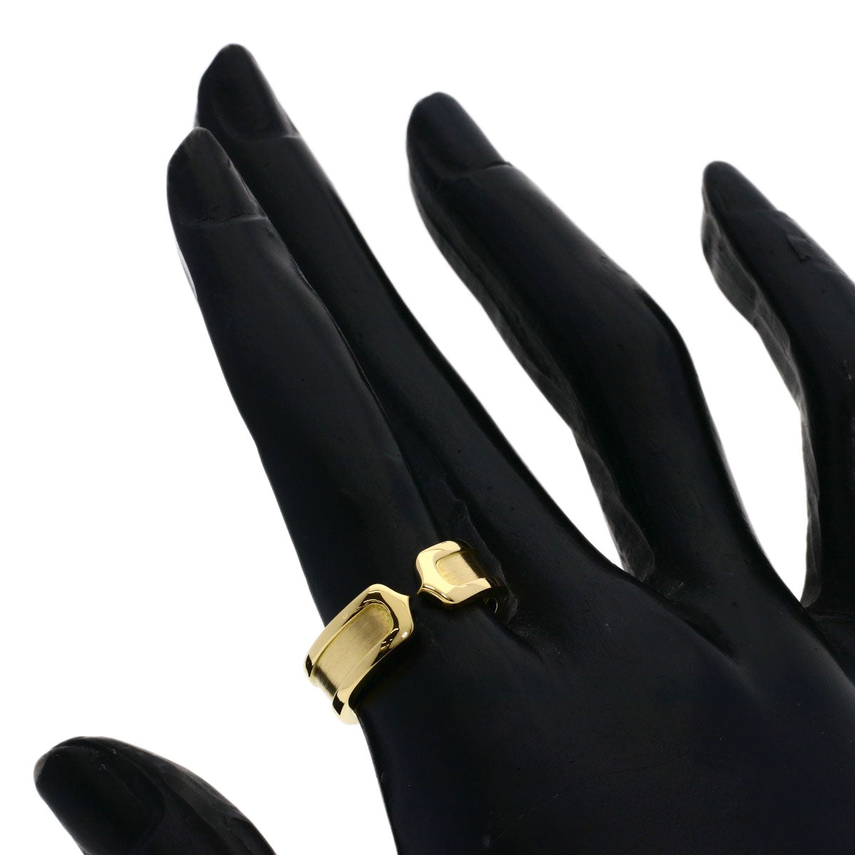 CARTIER C2 Ring SM #53 Ring K18 Yellow Gold Ladies [Used]