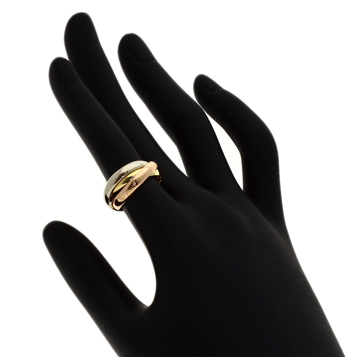 CARTIER Trinity #50 Ring K18 Yellow Gold K18 White GoldLadies [Used]