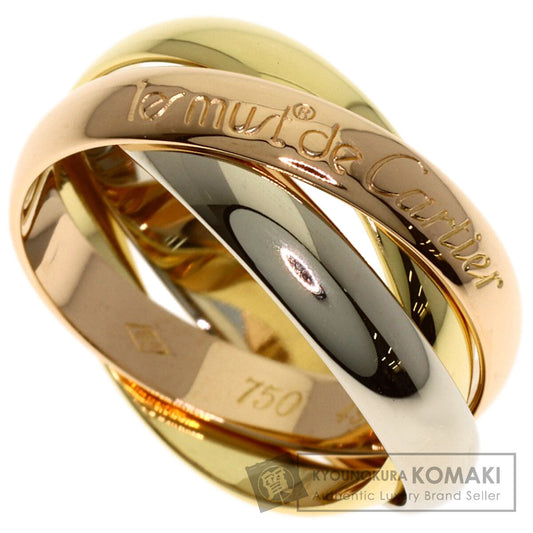 CARTIER Trinity #49 Ring K18 Yellow Gold 18K Pink GoldLadies [Used]