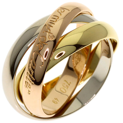CARTIER Trinity #49 Ring K18 Yellow Gold 18K Pink GoldLadies [Used]