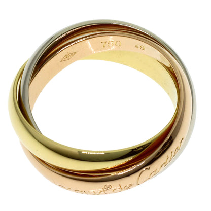 CARTIER Trinity #49 Ring K18 Yellow Gold 18K Pink GoldLadies [Used]