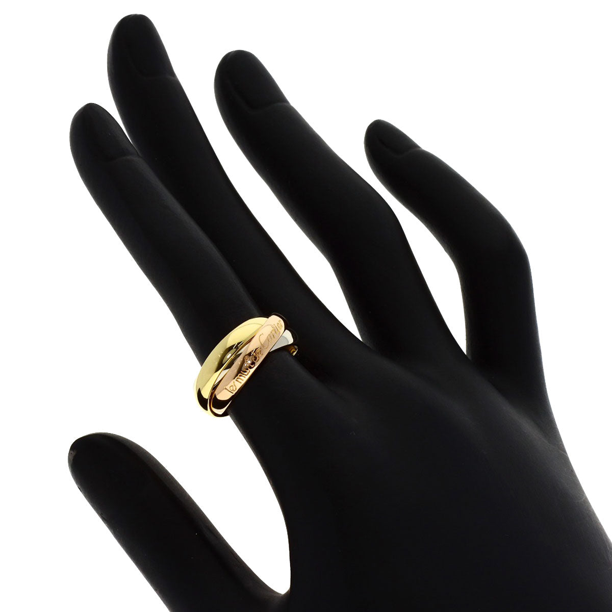 CARTIER Trinity #49 Ring K18 Yellow Gold 18K Pink GoldLadies [Used]