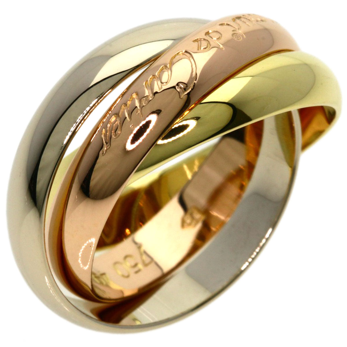CARTIER Trinity #49 Ring K18 Yellow Gold K18 White GoldLadies [Used]