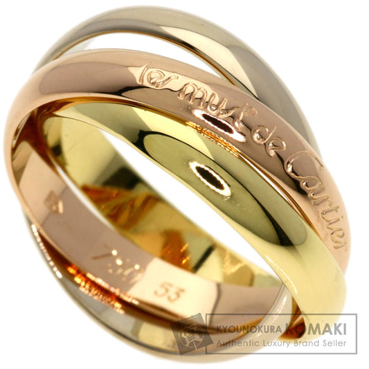 CARTIER Trinity #53 Ring K18 Yellow Gold 18K Pink GoldLadies [Used]
