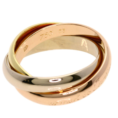 CARTIER Trinity #53 Ring K18 Yellow Gold 18K Pink GoldLadies [Used]