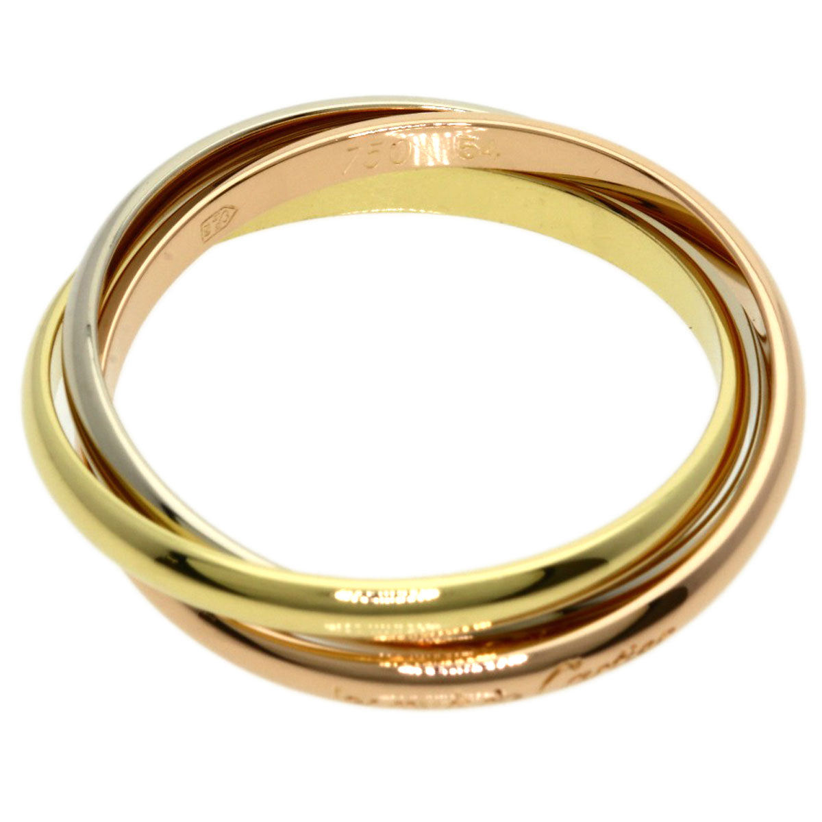 CARTIER Trinity XS #54 Ring K18 Yellow Gold K18 White GoldLadies [Used]
