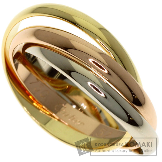 CARTIER Trinity SM #52 Ring K18 Yellow Gold 18K Pink GoldLadies [Used]