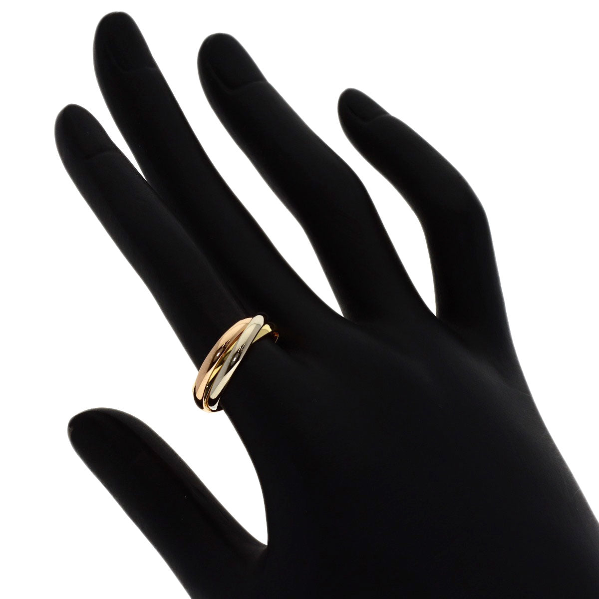 CARTIER Trinity SM #52 Ring K18 Yellow Gold 18K Pink GoldLadies [Used]