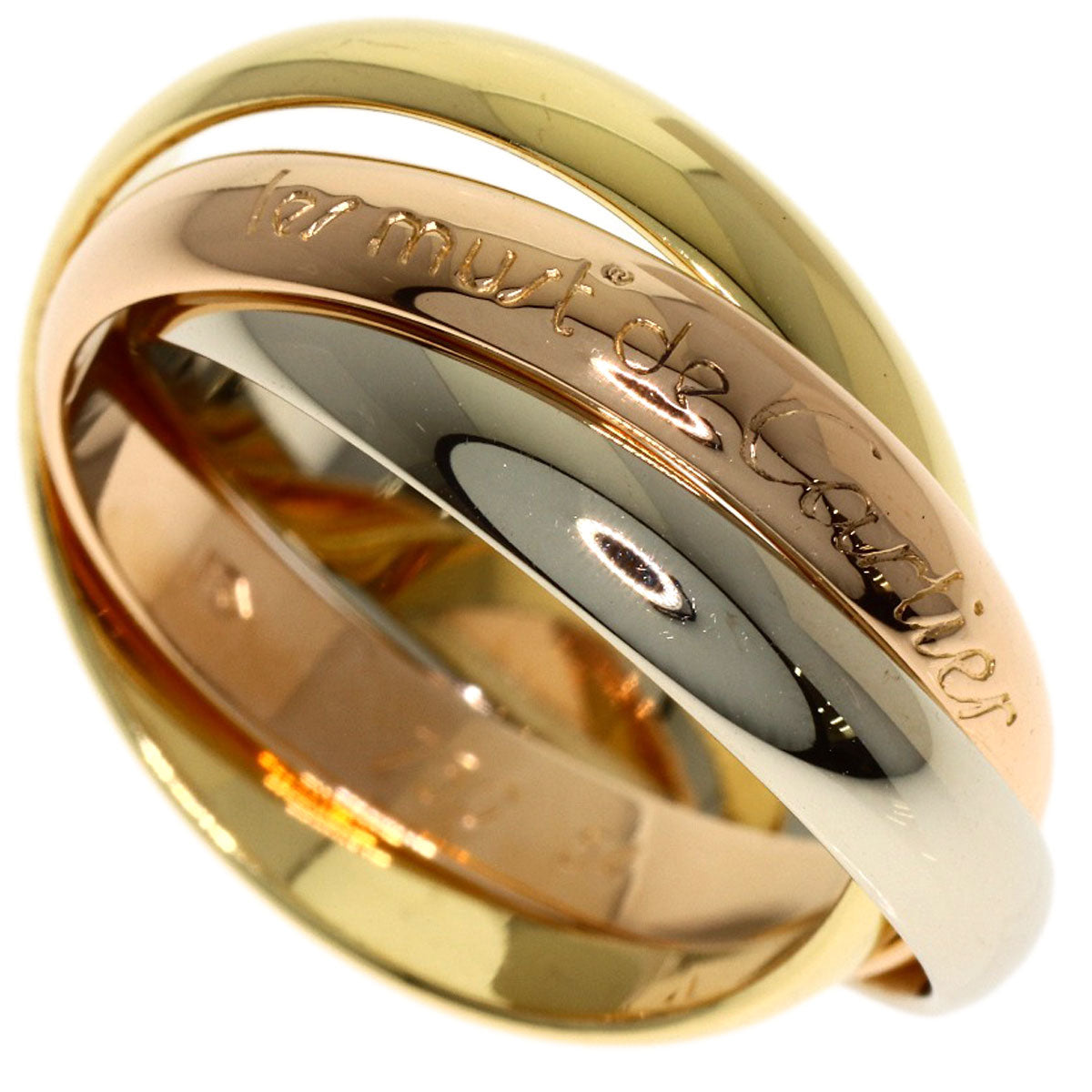 CARTIER Trinity #54 Ring K18 Yellow Gold K18 White GoldLadies [Used]