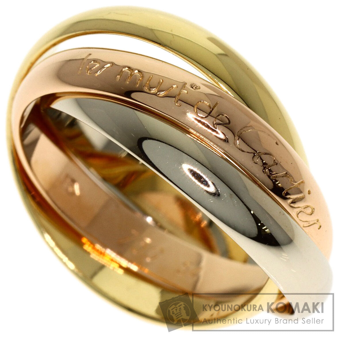 CARTIER Trinity #54 Ring K18 Yellow Gold K18 White GoldLadies [Used]