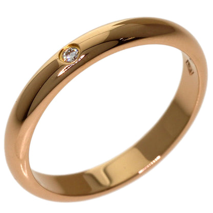 CARTIER Wedding 1P Diamond #47 Ring K18 Pink Gold Ladies [Used]