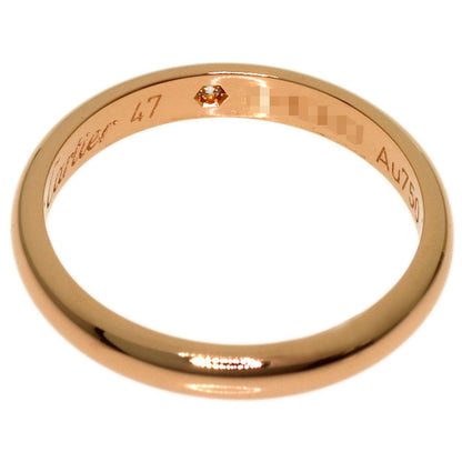 CARTIER Wedding 1P Diamond #47 Ring K18 Pink Gold Ladies [Used]