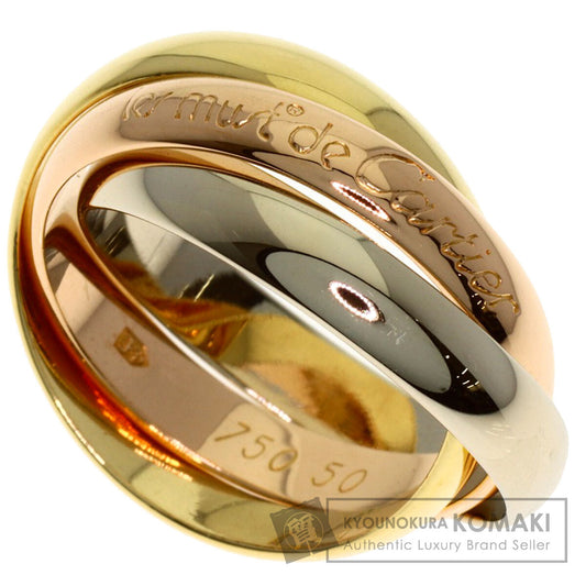 CARTIER Trinity #50 Ring K18 Yellow Gold 18K Pink GoldLadies [Used]