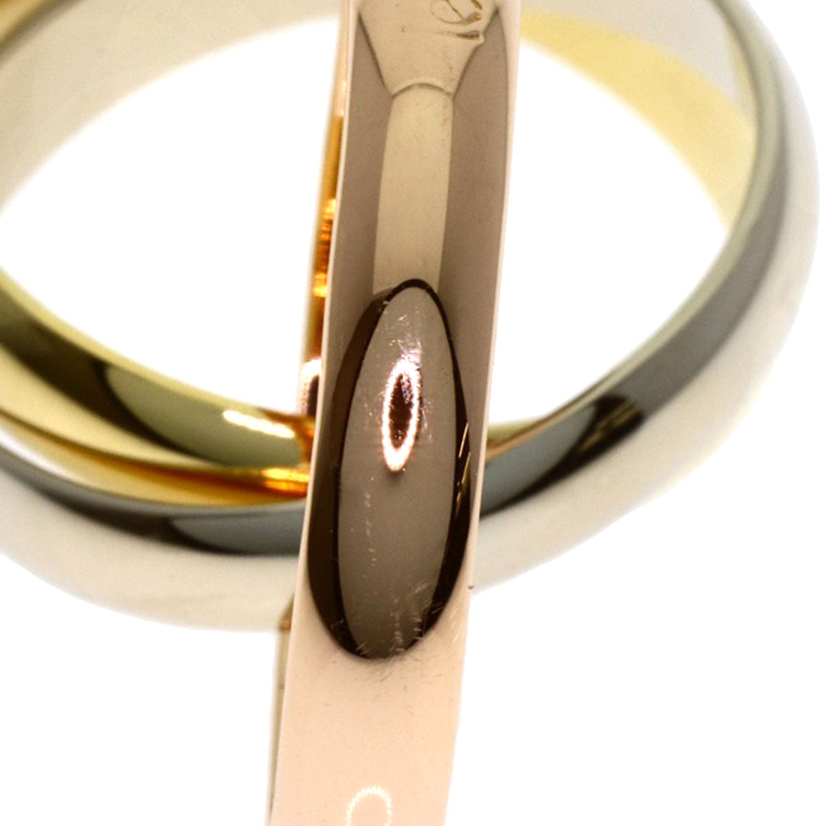 CARTIER Trinity #50 Ring K18 Yellow Gold 18K Pink GoldLadies [Used]