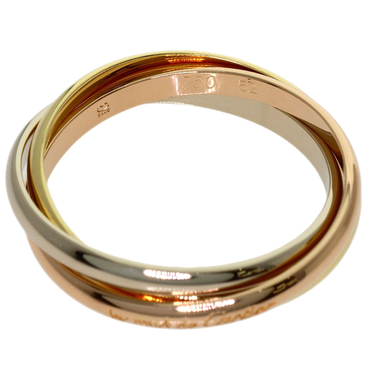 CARTIER Trinity XS #52 Ring K18 Yellow Gold K18 White GoldLadies [Used]