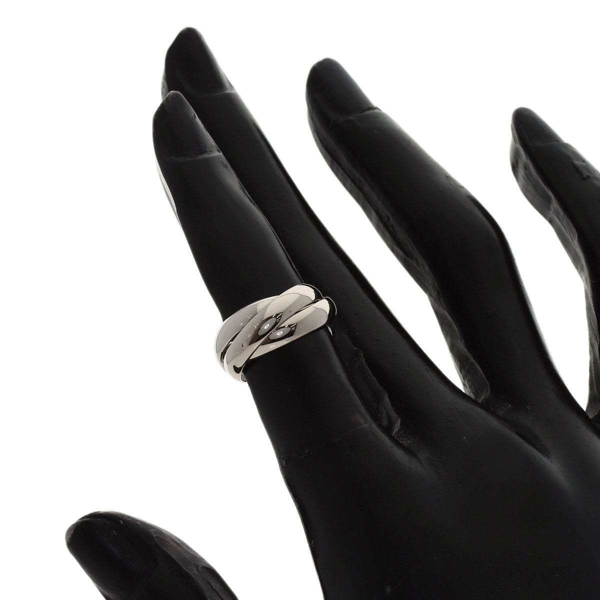 CARTIER Trinity #44 Ring K18 White Gold Ladies [Used]