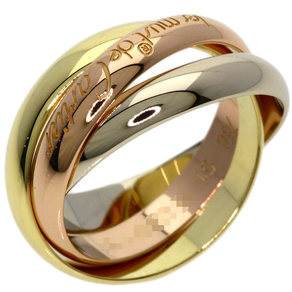 CARTIER Trinity #51 Ring K18 Yellow Gold K18 White GoldLadies [Used]
