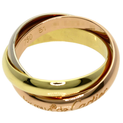 CARTIER Trinity #51 Ring K18 Yellow Gold K18 White GoldLadies [Used]
