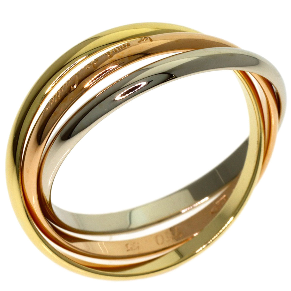 CARTIER Trinity XS #55 Ring K18 Yellow Gold K18 White GoldLadies [Used]