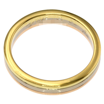 CARTIER Three Gold #52 Ring K18 Yellow Gold K18 White GoldLadies [Used]