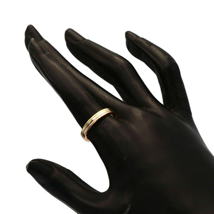 CARTIER Three Gold #52 Ring K18 Yellow Gold K18 White GoldLadies [Used]