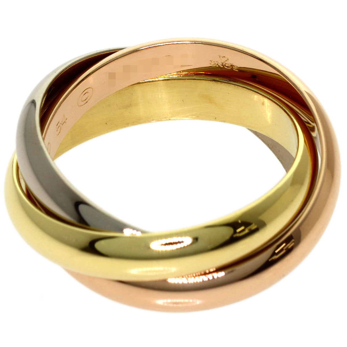 CARTIER Trinity MM #54 Ring K18 Yellow Gold K18 White GoldLadies [Used]