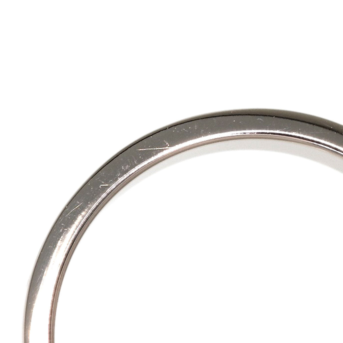 CARTIER mini love ring #49 Ring K18 White Gold Ladies [Used]