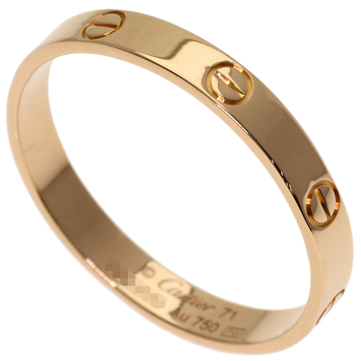 CARTIER Mini Love Ring #71 Ring K18 Pink Gold Ladies [Used]