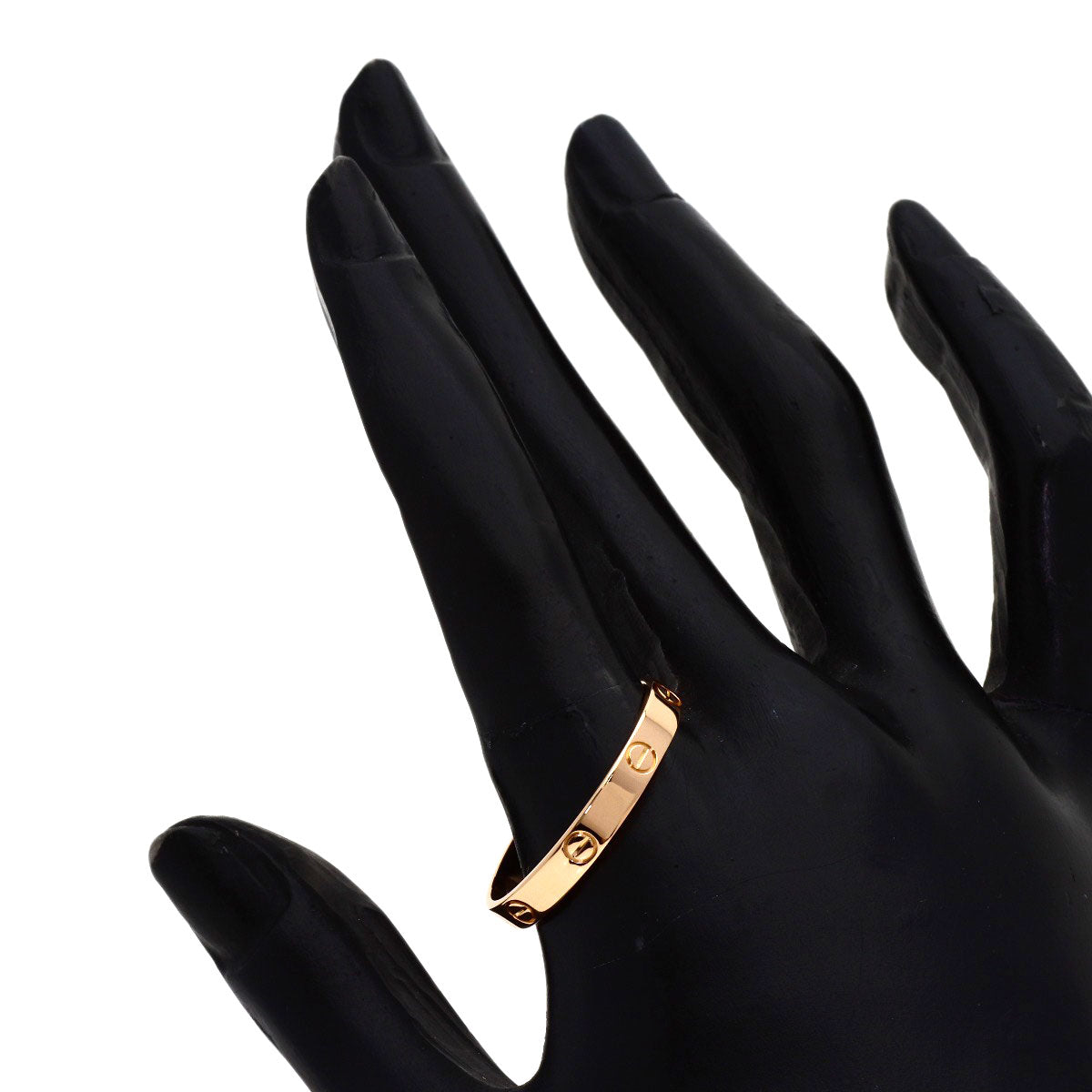 CARTIER Mini Love Ring #71 Ring K18 Pink Gold Ladies [Used]