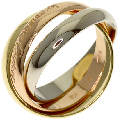 CARTIER Trinity #50 Ring K18 Yellow Gold 18K Pink GoldLadies [Used]