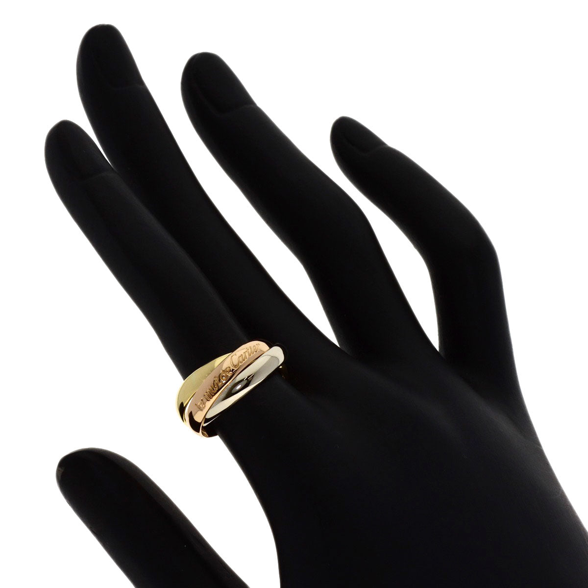 CARTIER Trinity #50 Ring K18 Yellow Gold 18K Pink GoldLadies [Used]