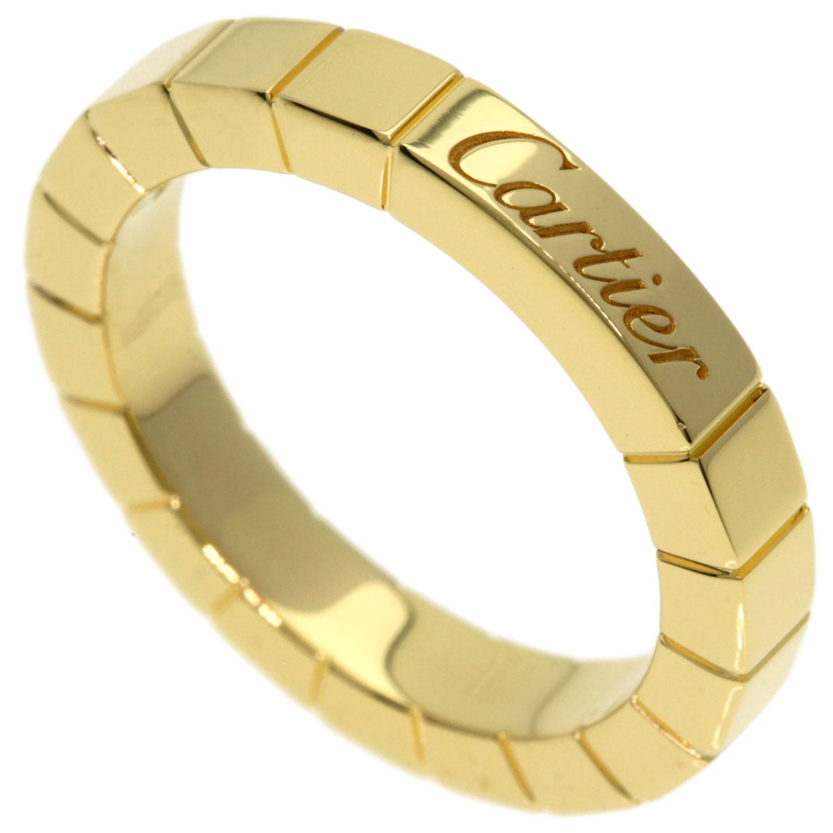 CARTIER Lanier # 47 Ring K18 Yellow Gold Ladies [Used]